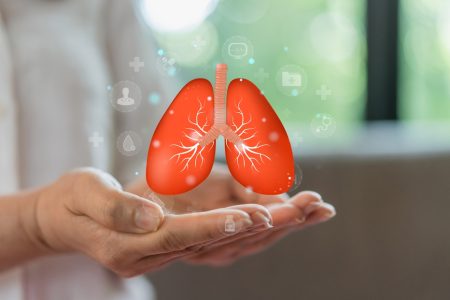 Human,Hand,Hold,Care,Lung,Health,Therapy,,respiratory,Disease,,lung